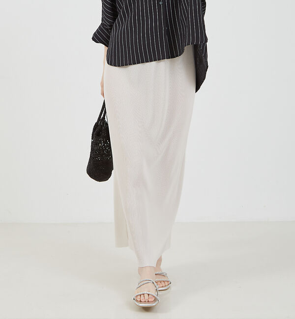 abahouse mavie「クリスタルプリーツナロースカート」|スカート|