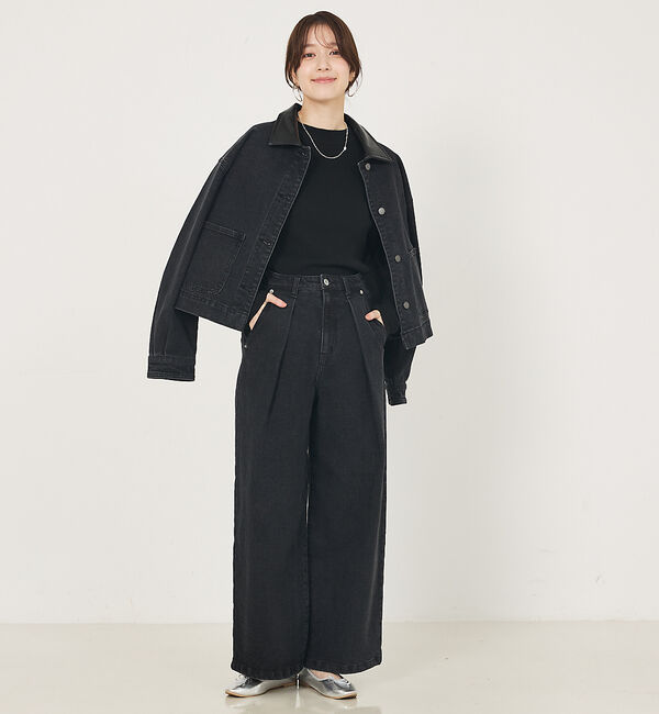 abahouse mavie「タックデニム」|デニム|