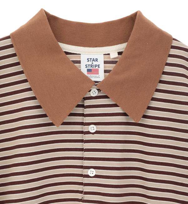 Liesse「【STAR&STRIPE/スターアンドストライプ】ボーダーポロニット」|ニット・セーター|