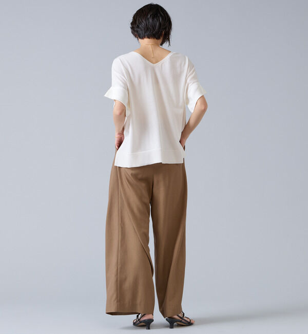 Liesse「【定番】袖サテンニット」|ニット・セーター|