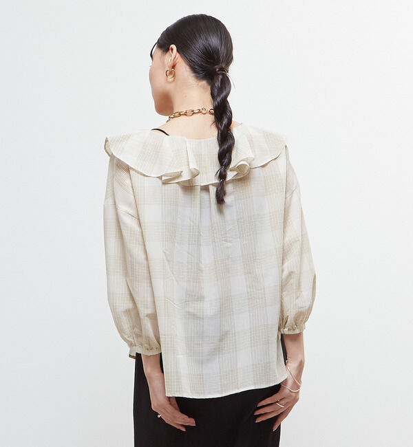 Soffitto「フリルカラーブラウス」|シャツ・ブラウス|