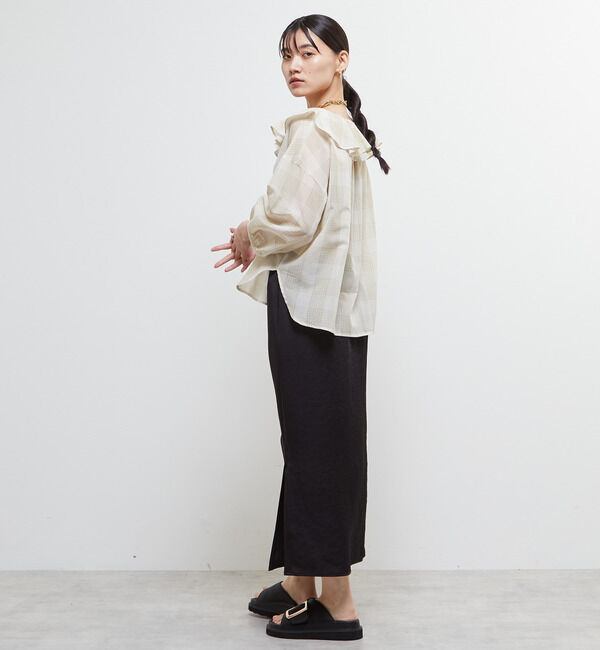 Soffitto「フリルカラーブラウス」|シャツ・ブラウス|
