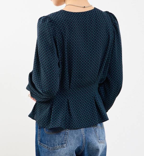 Soffitto「Vネックウエストタックブラウス」|シャツ・ブラウス|