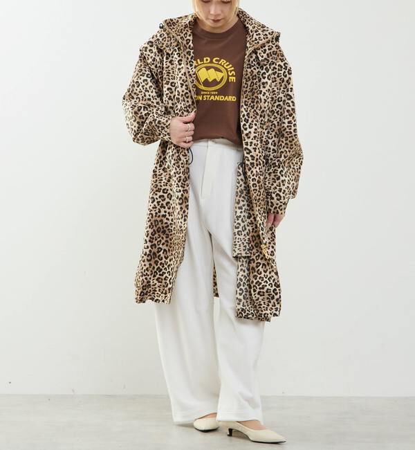 SOFFITTO「レオパード柄フード付コート（フード収納可）」|その他|レオパード
