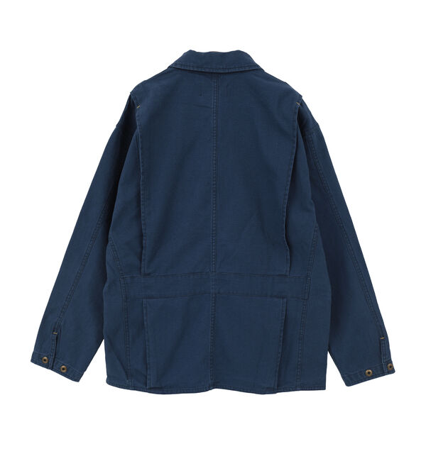 SOFFITTO「【GREEN BUTTER/グリーンバター】Cotton Utlity Jacket Navy」|ブルゾン・スタジャン|