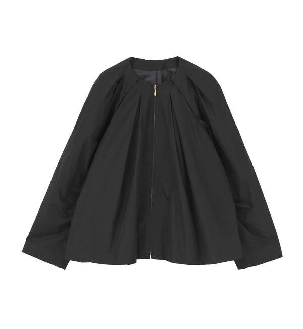 SOFFITTO「【A_/エース】ギャザーブルゾン」|ブルゾン・スタジャン|ブラック