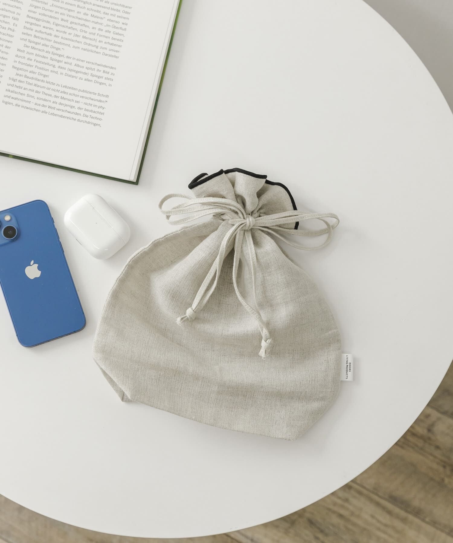 URBAN RESEARCH DOORS「DOORS LIVING PRODUCTS　コットンリネンライン巾着M」|その他|