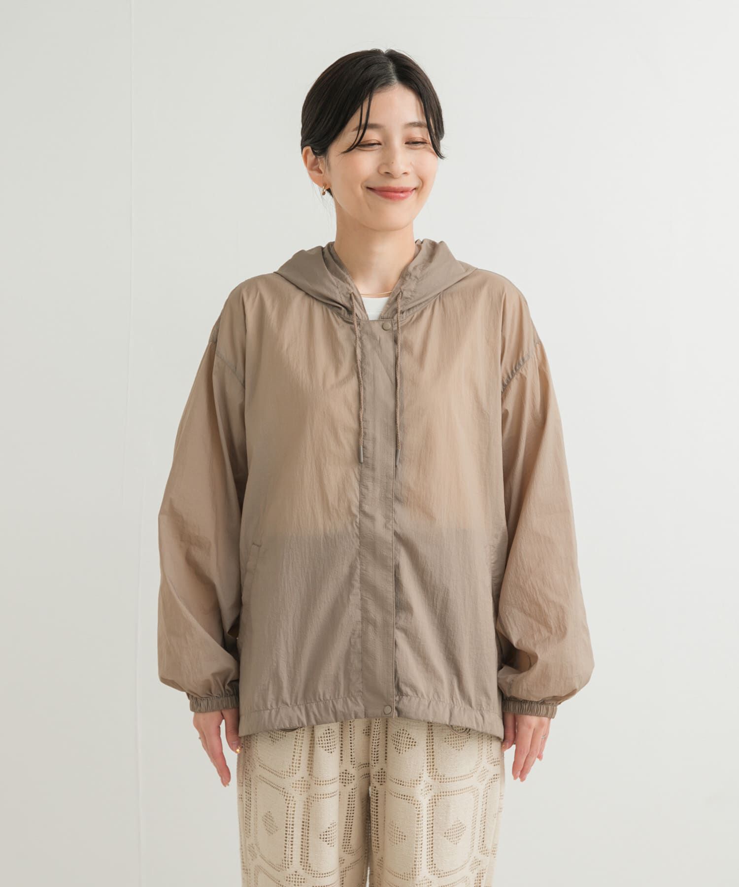 URBAN RESEARCH DOORS「『UR TECH』ポケッタブル撥水フレアパーカー」|アウトドア|