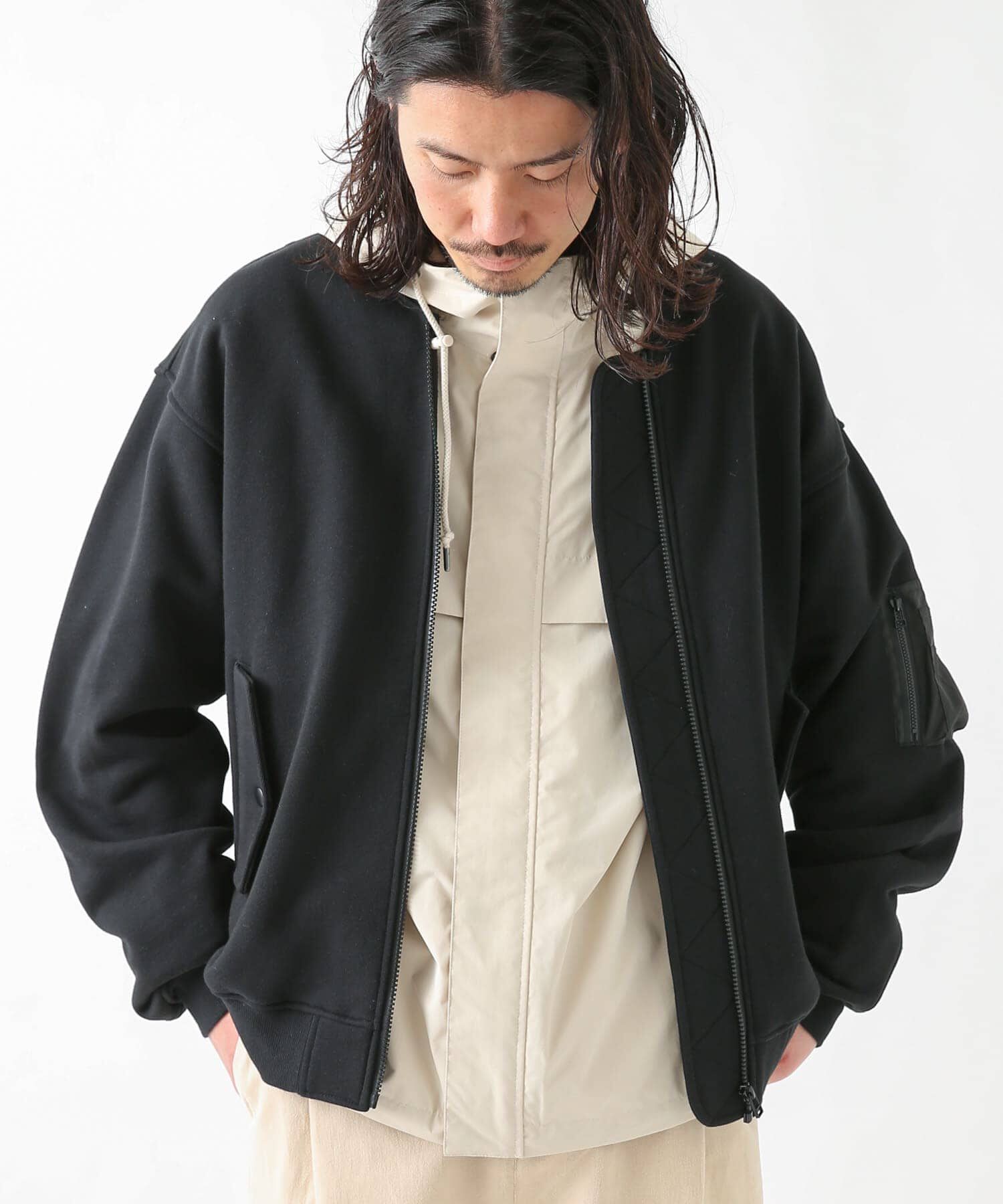 Sonny Label 「裏毛スウェットMA-1ブルゾン」|ブルゾン・スタジャン|