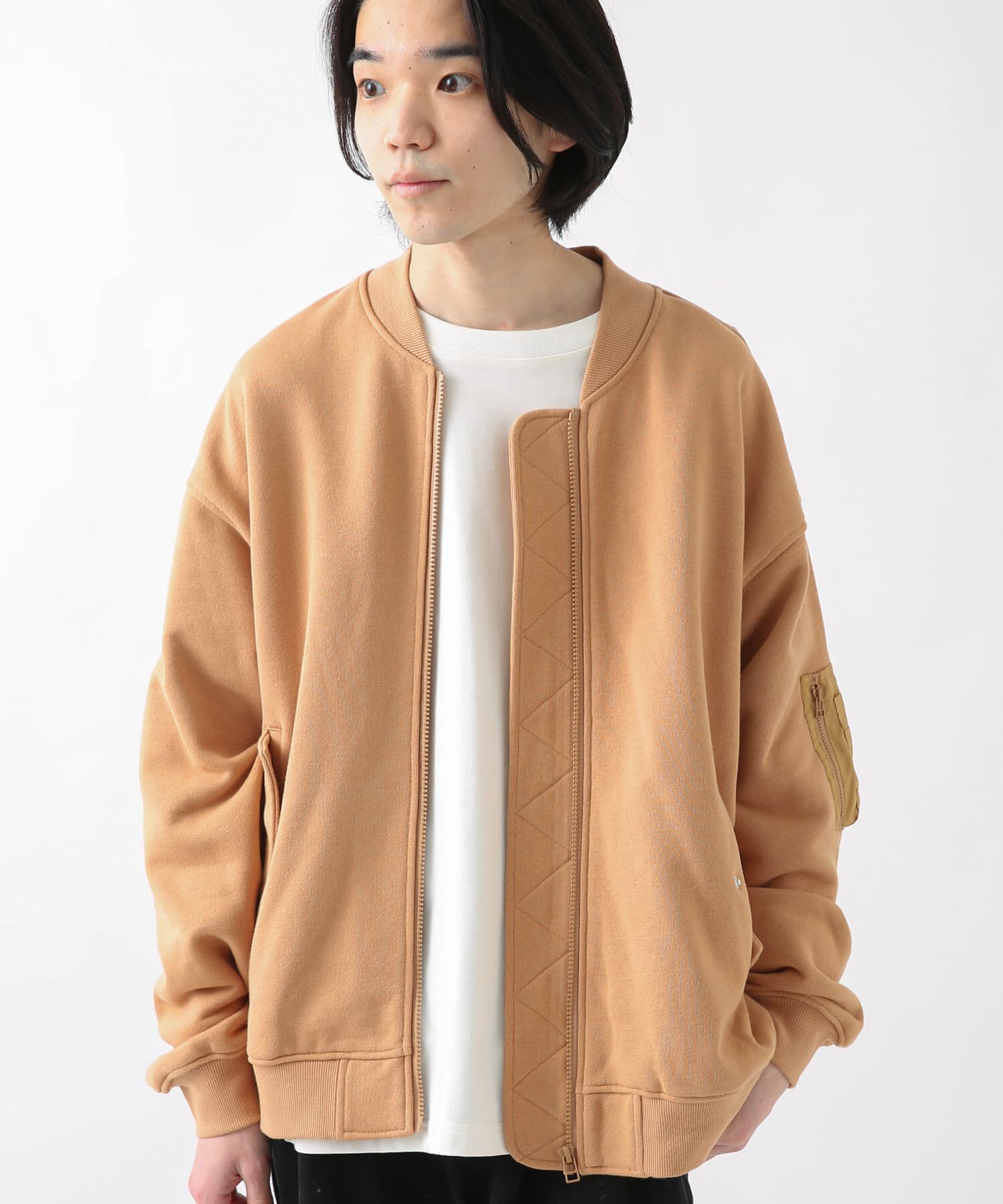 Sonny Label 「裏毛スウェットMA-1ブルゾン」|ブルゾン・スタジャン|