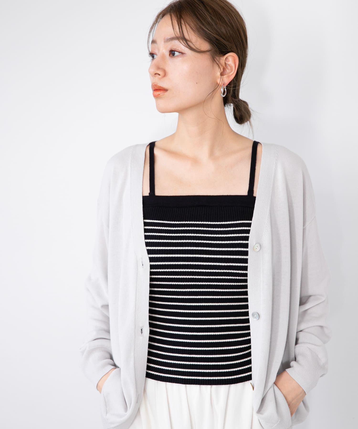 Sonny Label 「カップ付きマルチウェイニットキャミソール」|キャミソール|