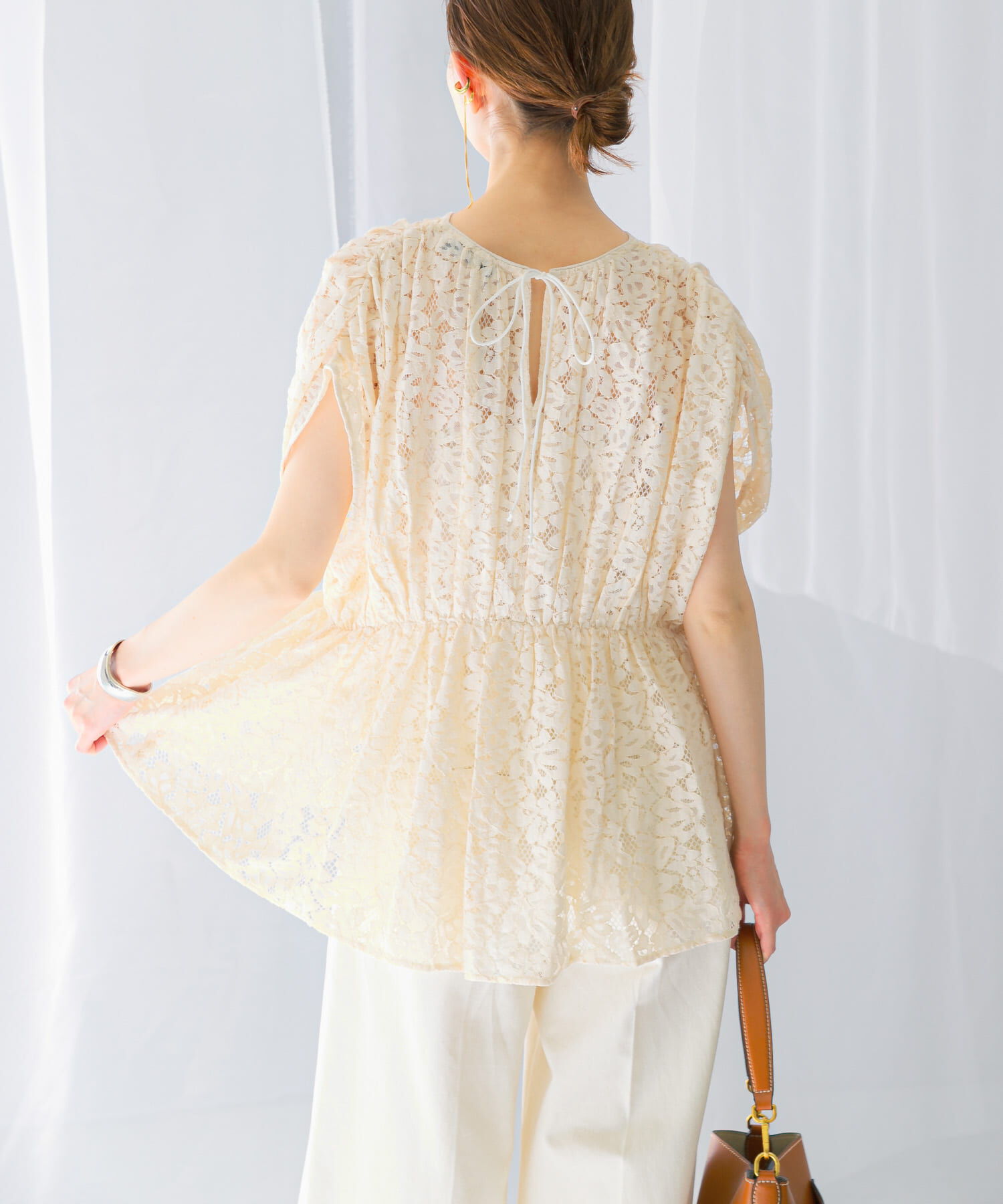 URBAN RESEARCH ROSSO「normment　BOTANICAL LACE TUNIC」|チュニック|