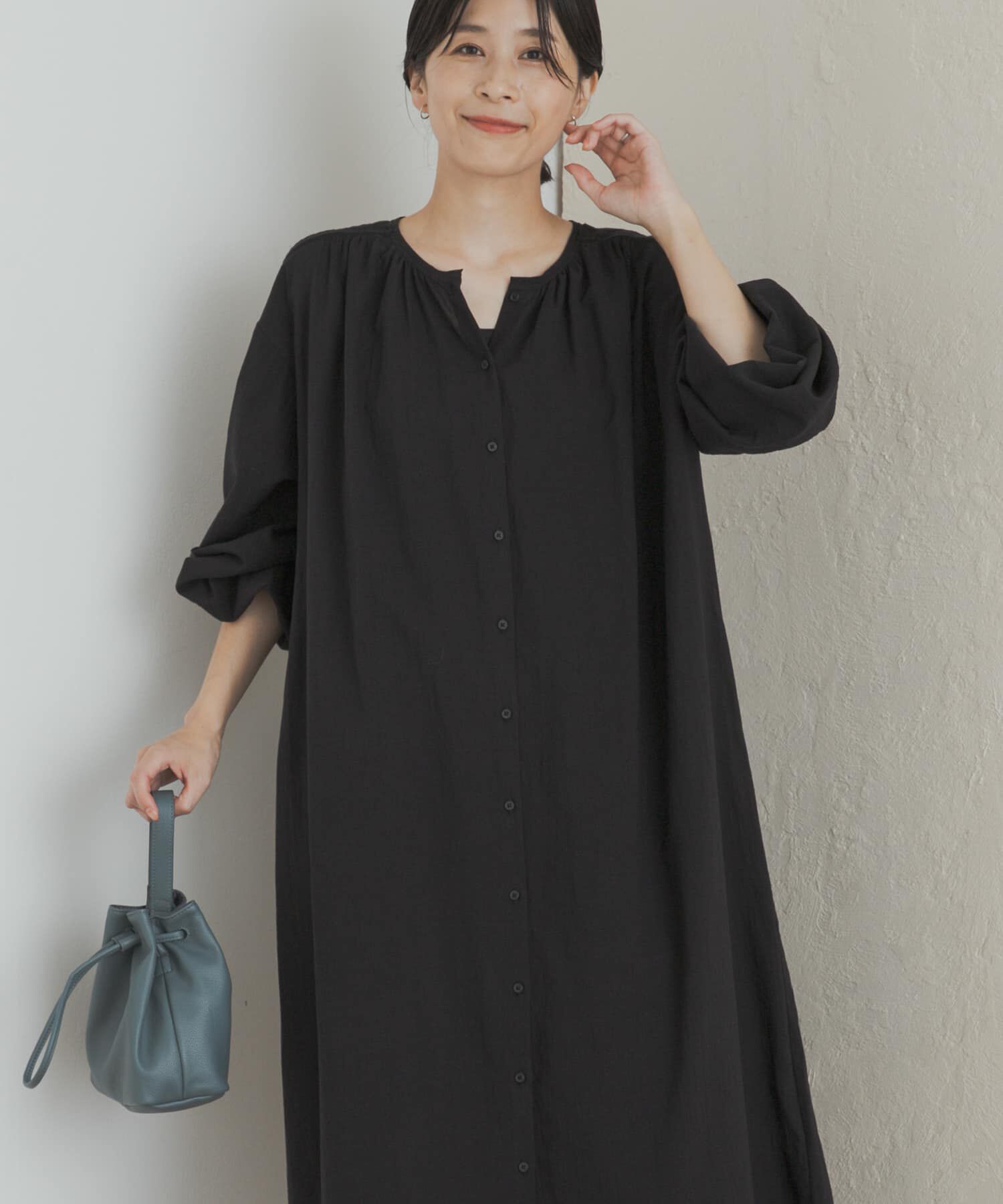 URBAN RESEARCH DOORS「エンブロイダリーギャザーワンピース」|ワンピース|