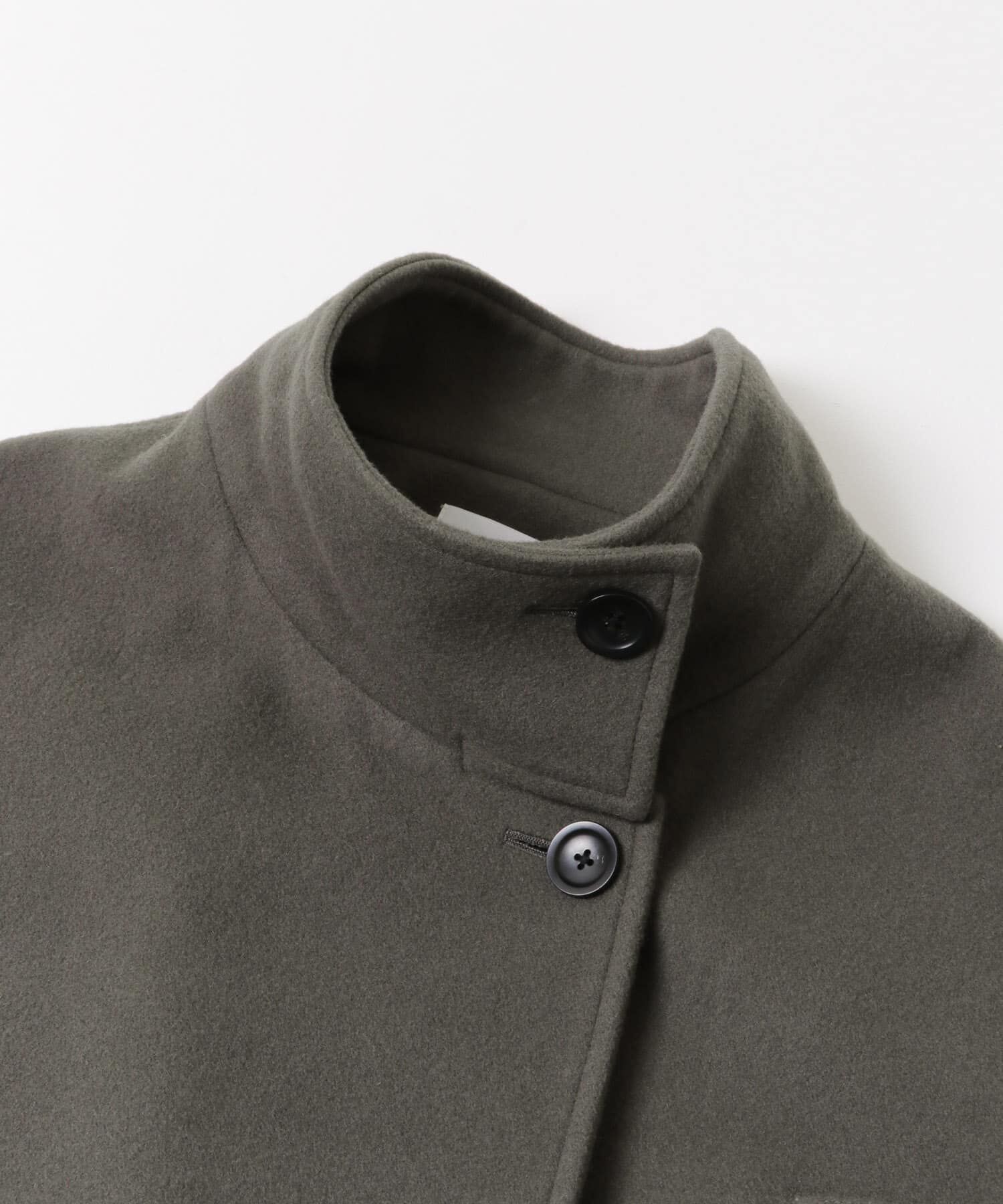 URBAN RESEARCH「スーパー100ウールスタンドカラーコート」|ノーカラーコート|