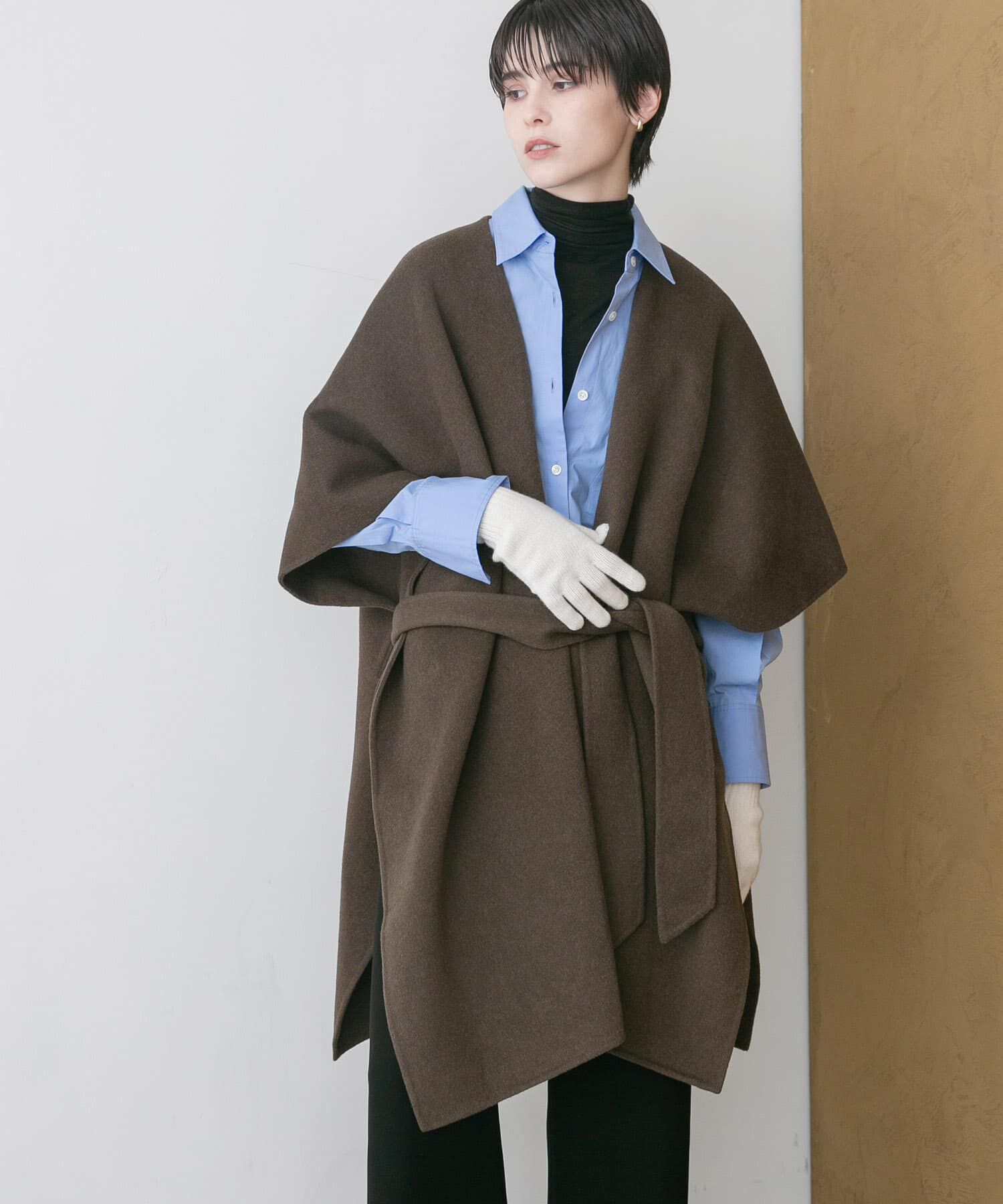 URBAN RESEARCH「ウールカシミヤリバーポンチョ」|ポンチョ・ケープ|