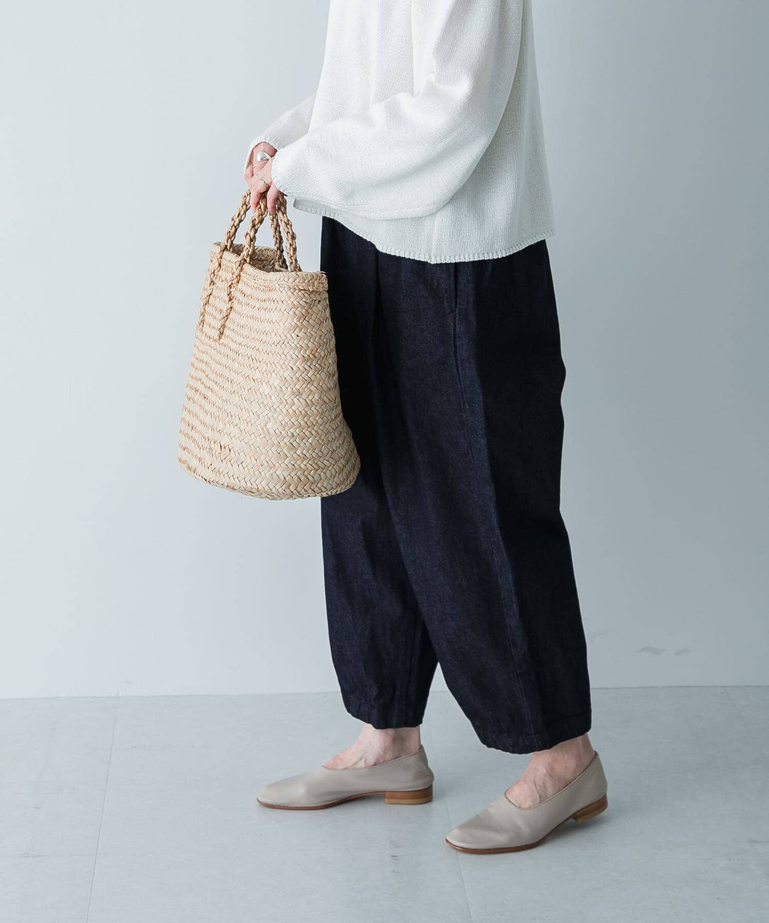 かぐれ「デニムクロップドパンツ」|デニム|