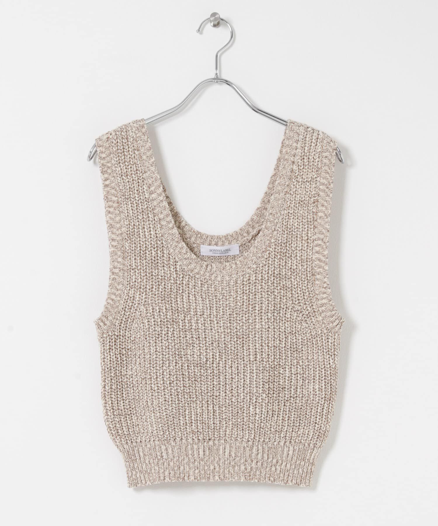 Sonny Label 「メランジテープヤーンUネックニットベスト」|ベスト・ジレ|