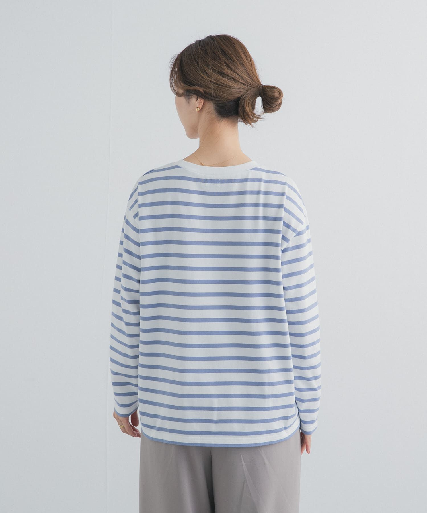 URBAN RESEARCH DOORS「ボーダーワイドプルオーバー」|Tシャツ・カットソー|