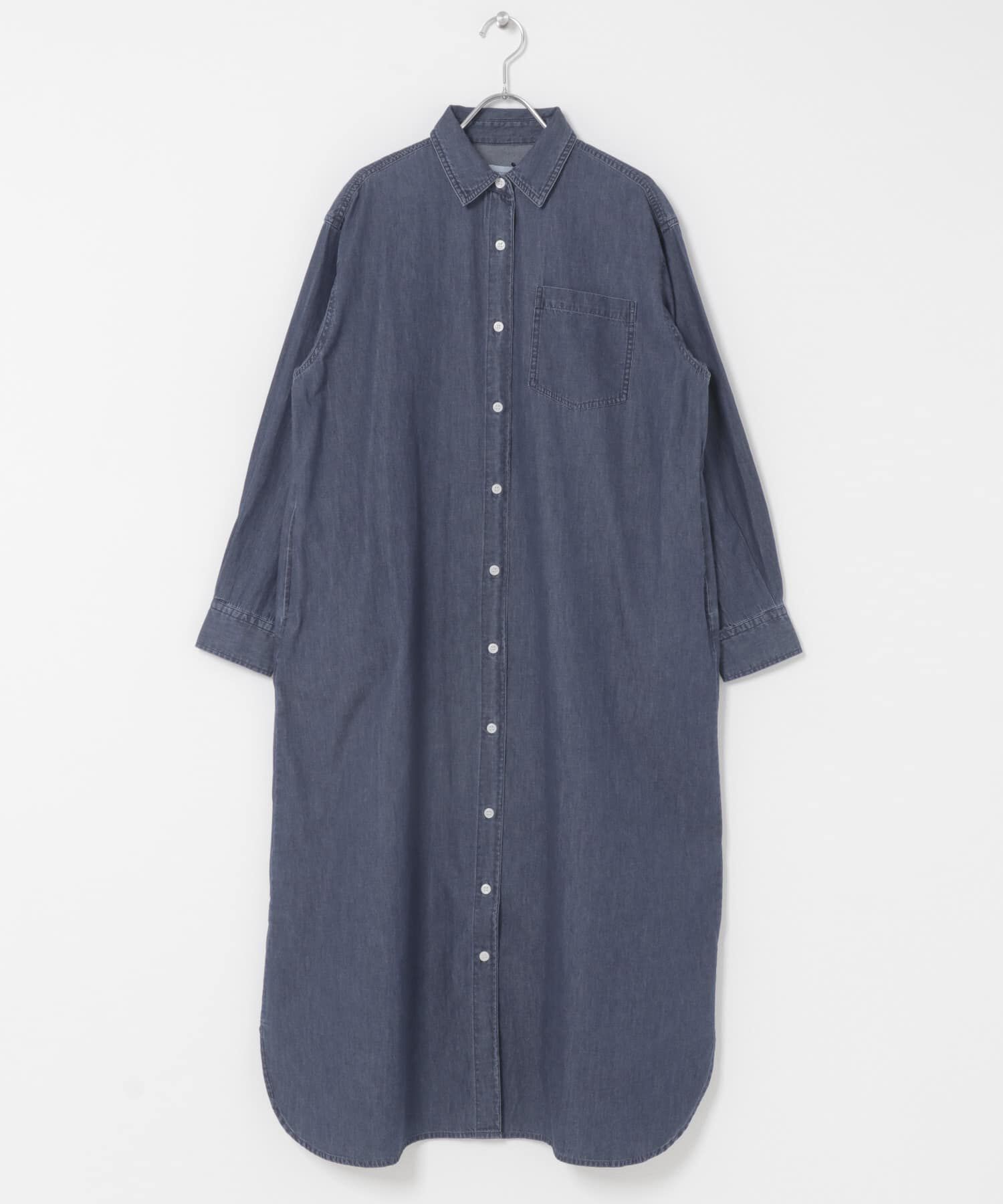 URBAN RESEARCH DOORS「ライトコットンデニムシャツワンピース」|ワンピース|