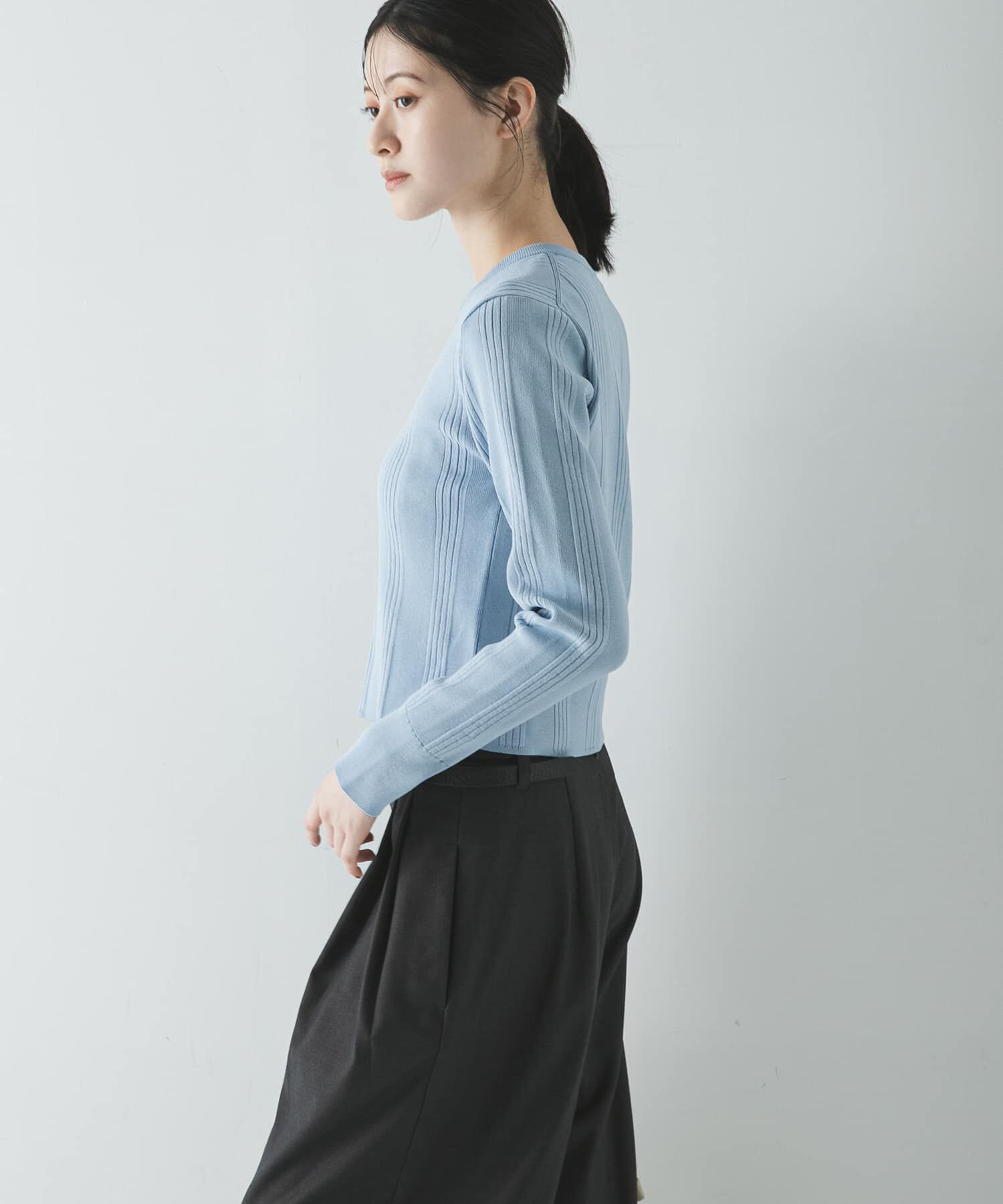 URBAN RESEARCH「ランダムリブニットカーディガン」|カーディガン|