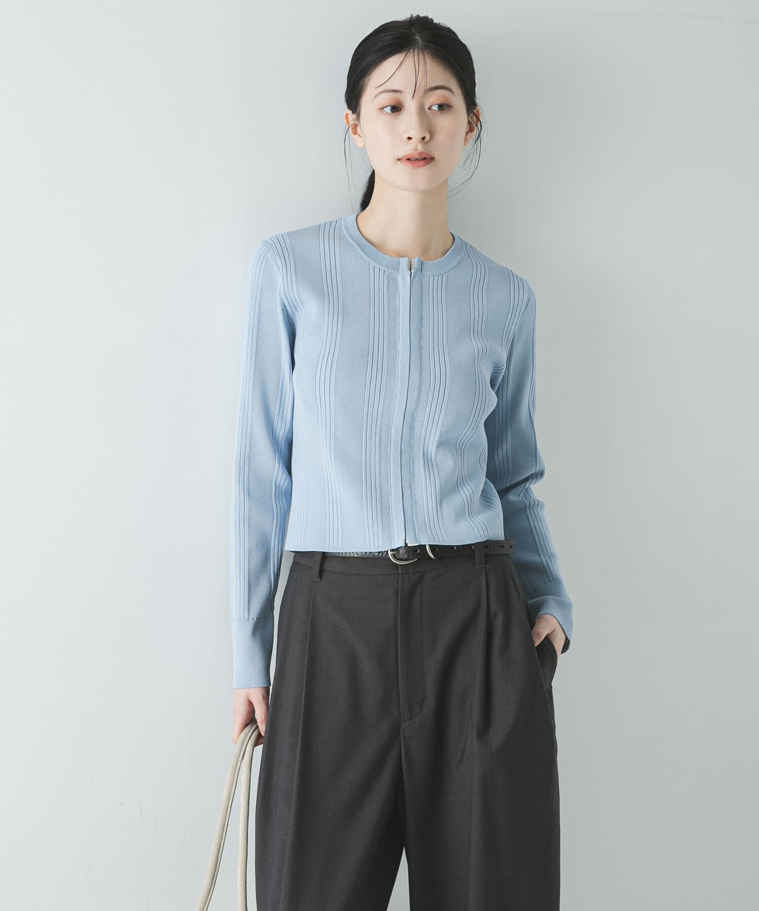 URBAN RESEARCH「ランダムリブニットカーディガン」|カーディガン|