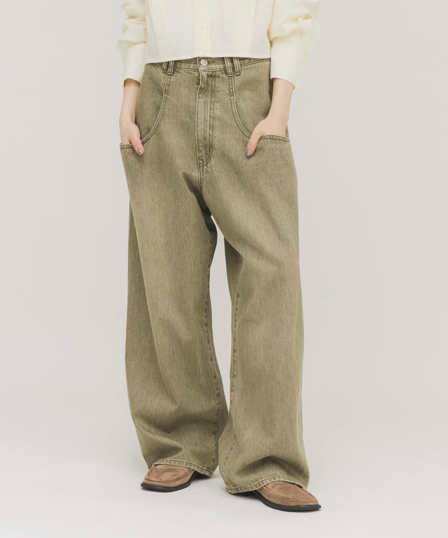  「『3サイズ展開』BIGポケットデザインデニム」|デニム|