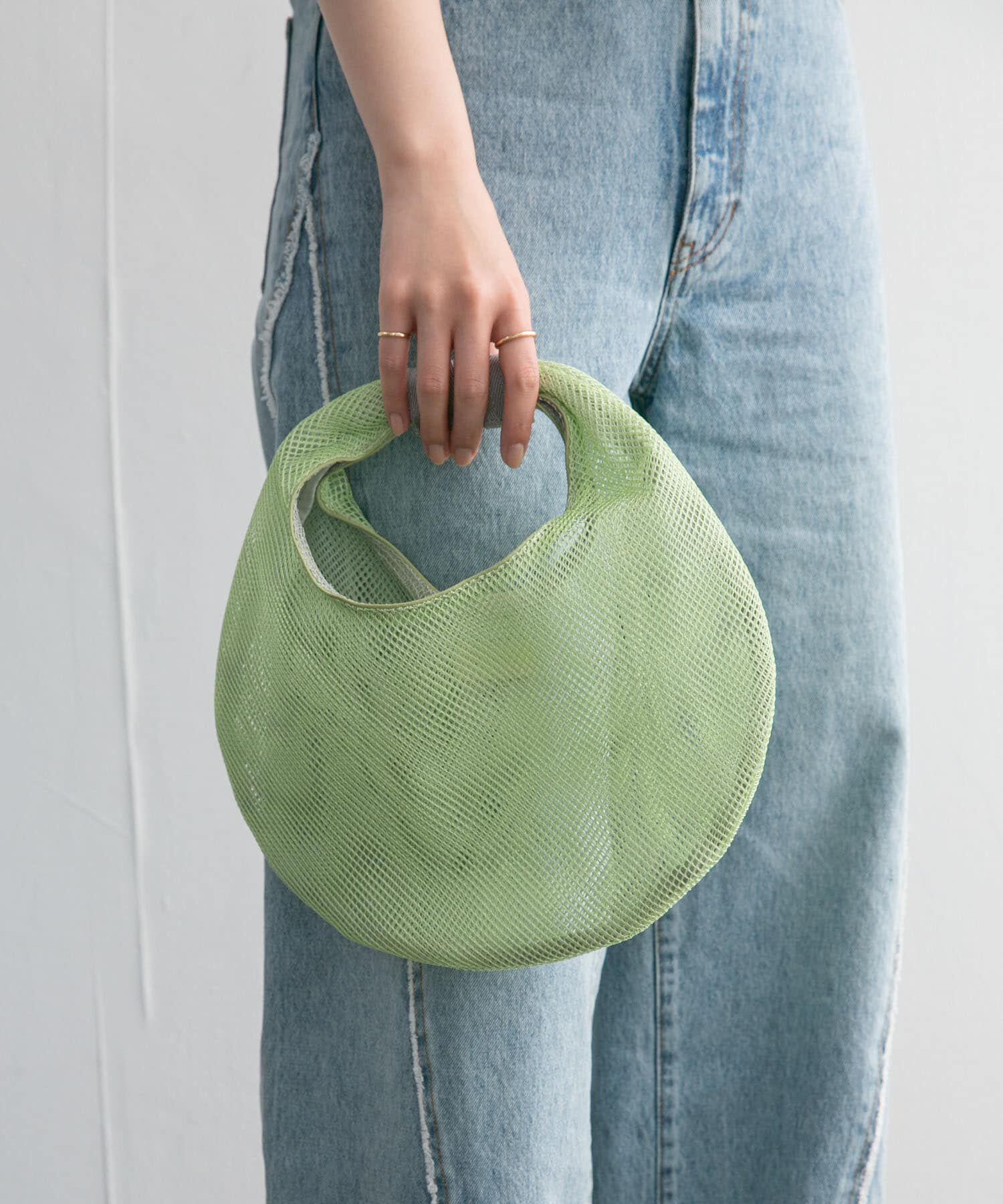  「CONTROL FREAK　メッシュラウンドバッグ」|ハンドバッグ|