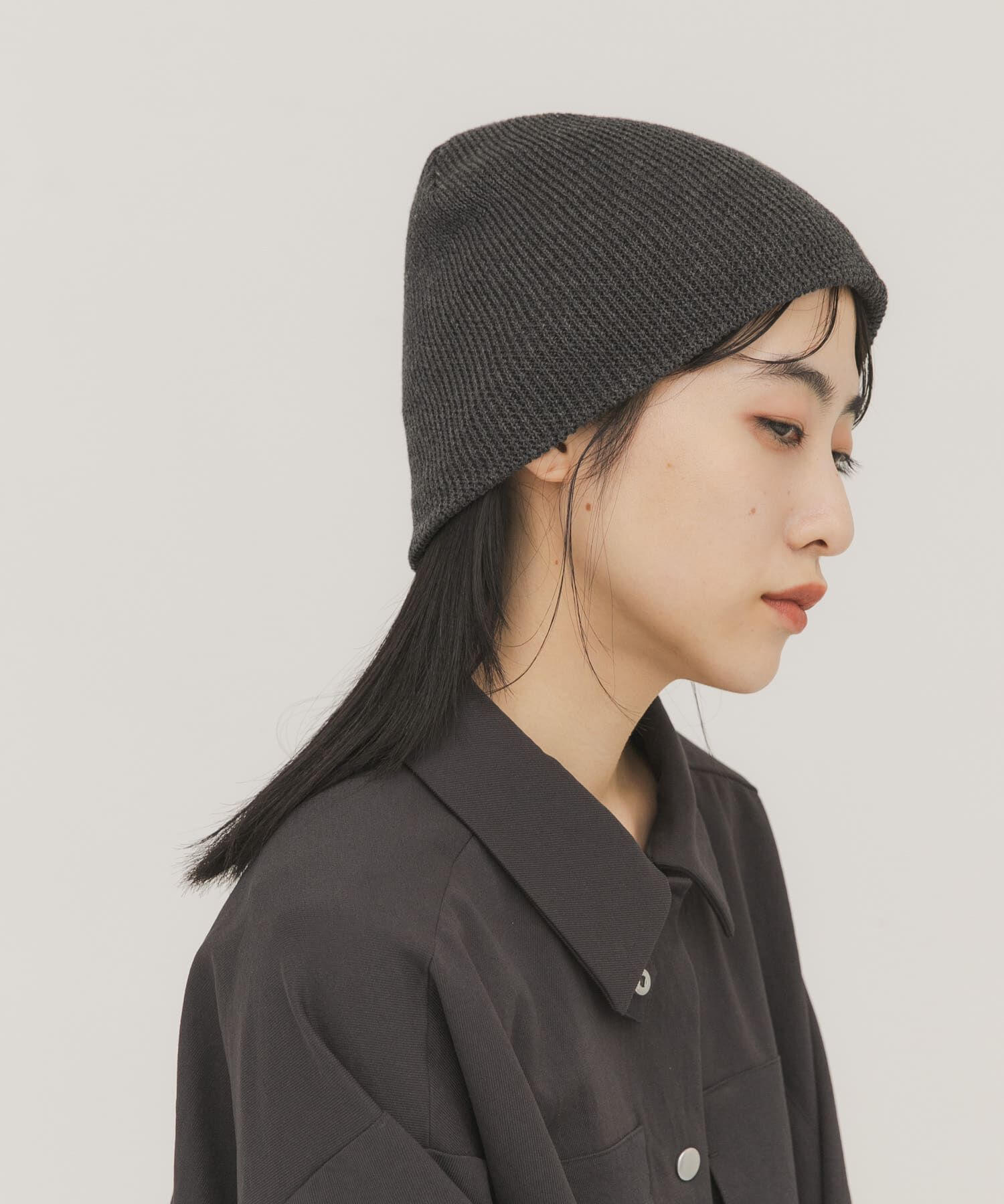  「リブニットビーニー」|ニット帽|