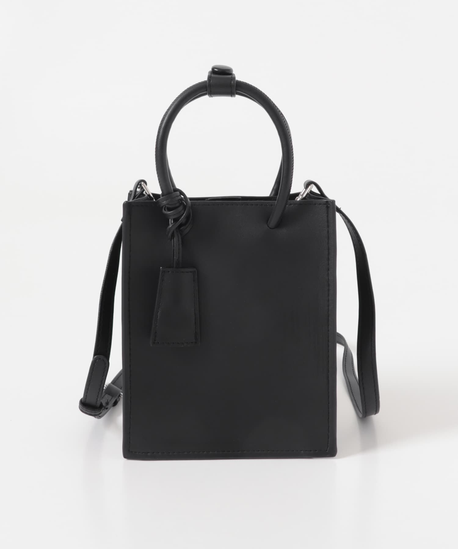  「チャーム付きスクエアミニBAG」|ハンドバッグ|