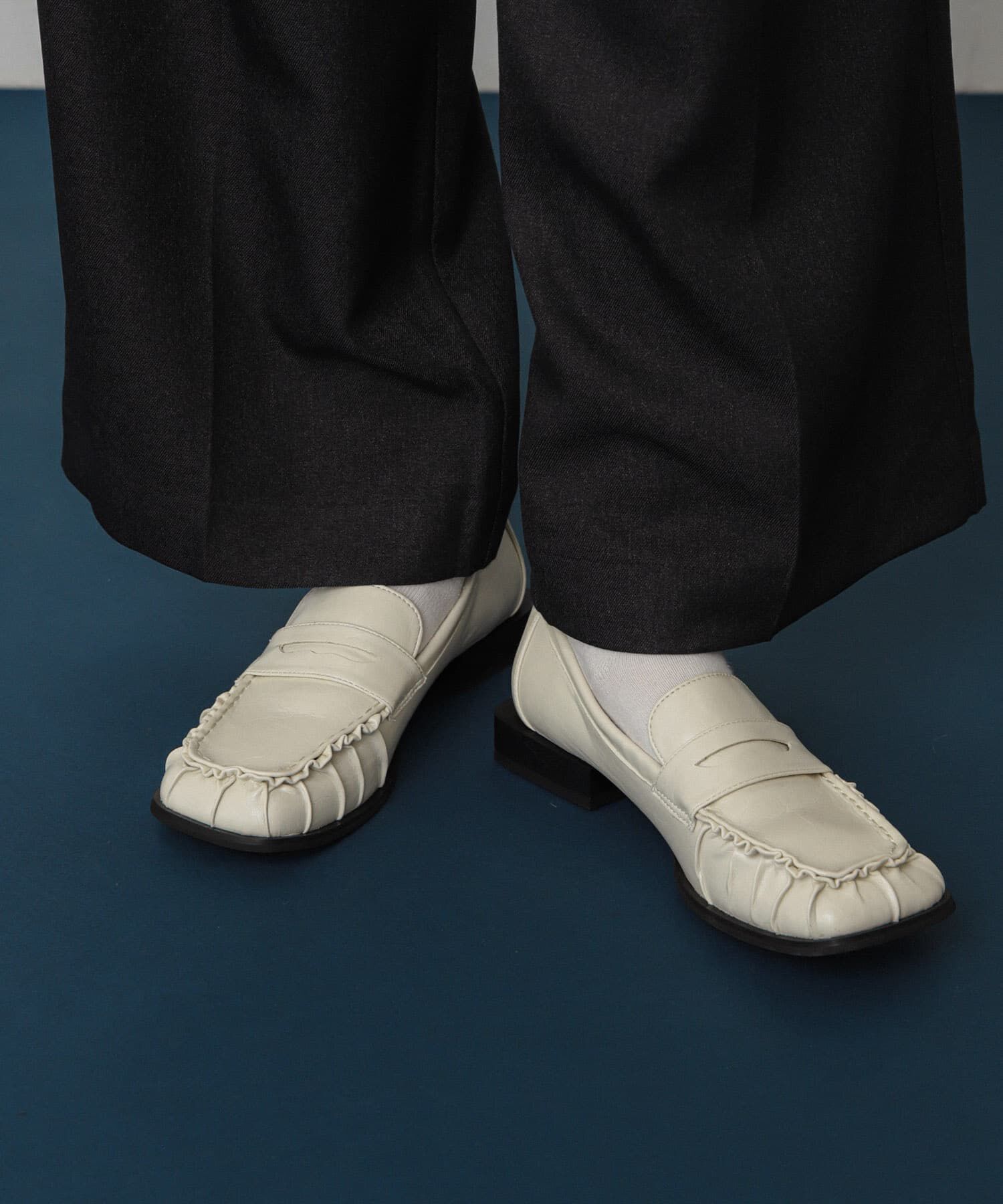 SENSE OF PLACE by URBAN RESEARCH「ギャザースクエアローファー」|ローファー|