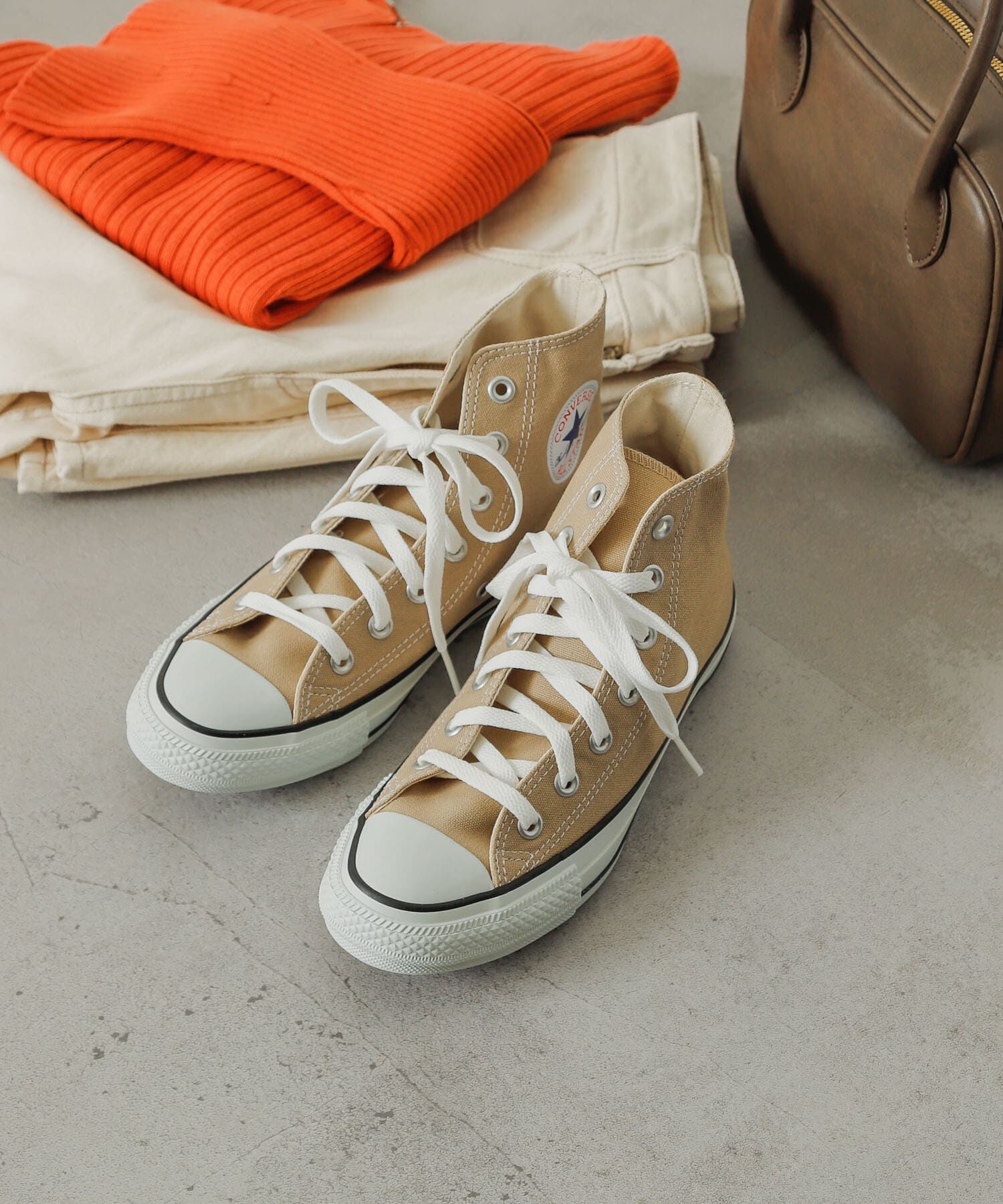 SENSE OF PLACE by URBAN RESEARCH「CONVERSE　ALLSTARCOLORS HI」|スニーカー|ベージュ