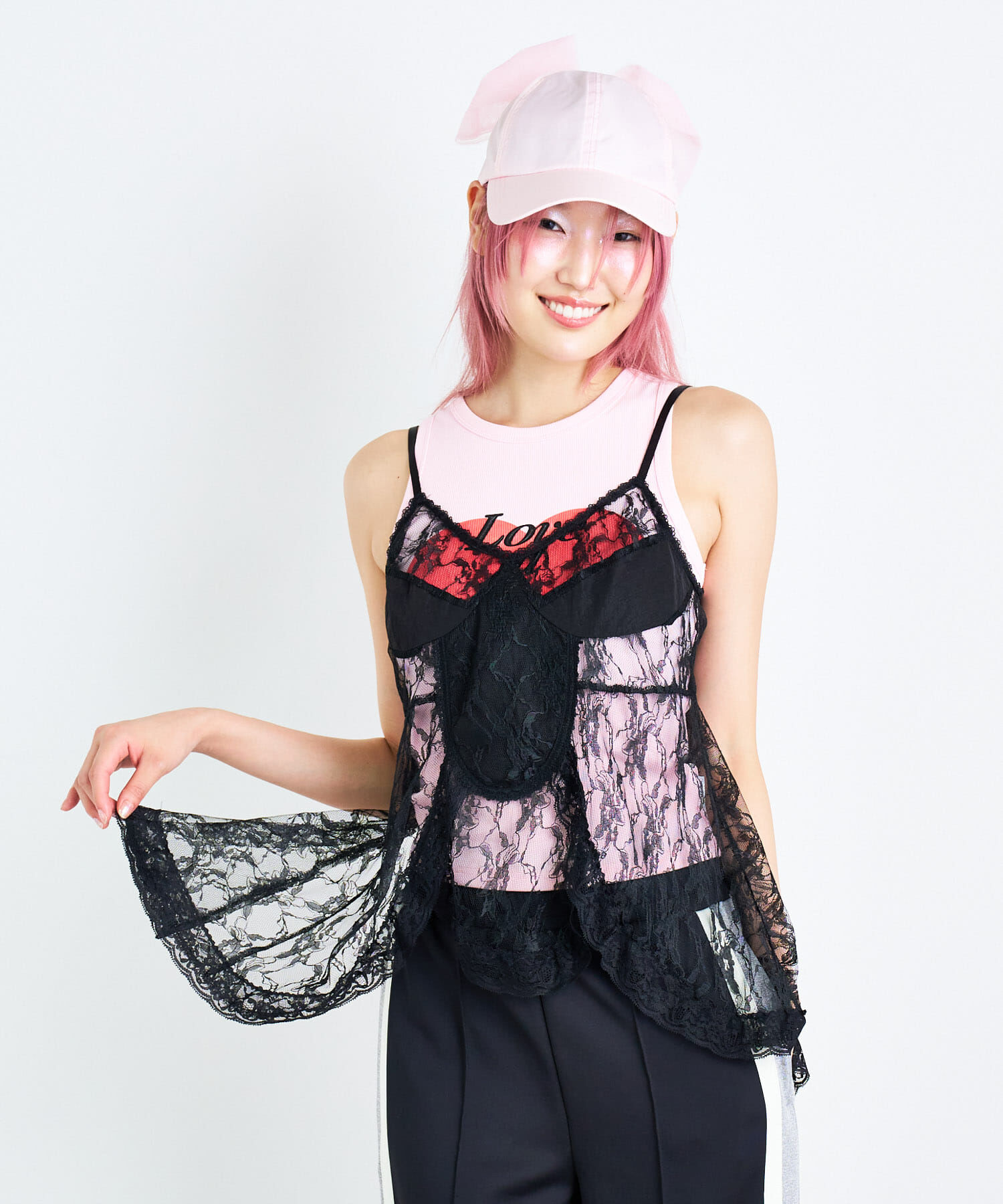 SENSE OF PLACE by URBAN RESEARCH「ANNA SUI NYC　マーメイドレースキャミソール」|キャミソール|