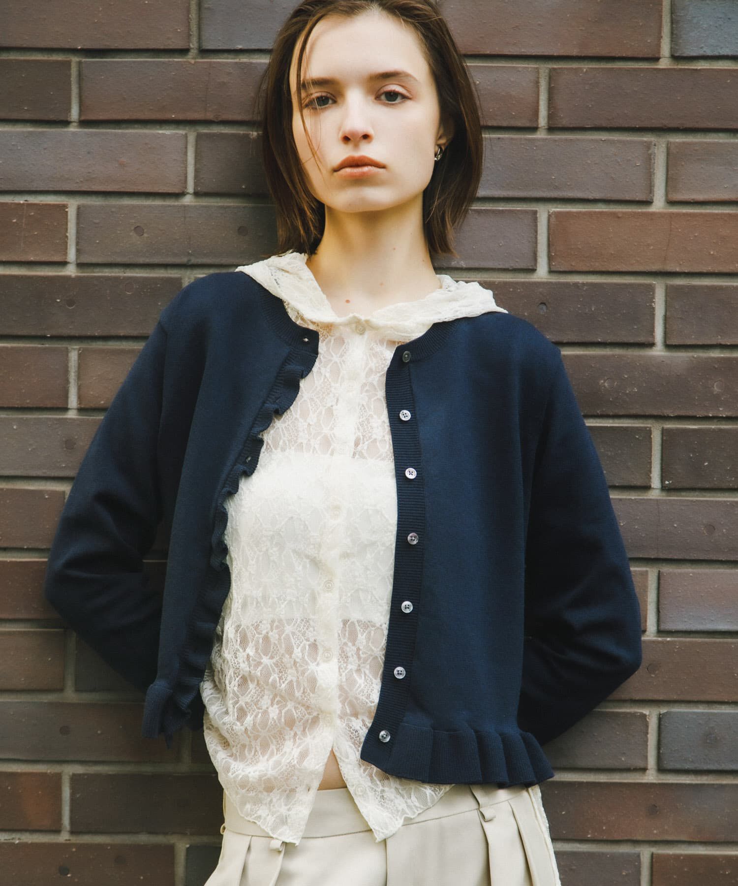 SENSE OF PLACE by URBAN RESEARCH「『洗濯可』フーディレースカットトップ」|その他|