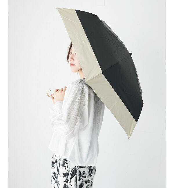 le.coeur blanc「PUバイカラー折りたたみ傘」|傘|