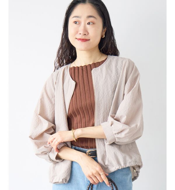  「カラミタンブラータックスリーブブルゾン」|ブルゾン・スタジャン|