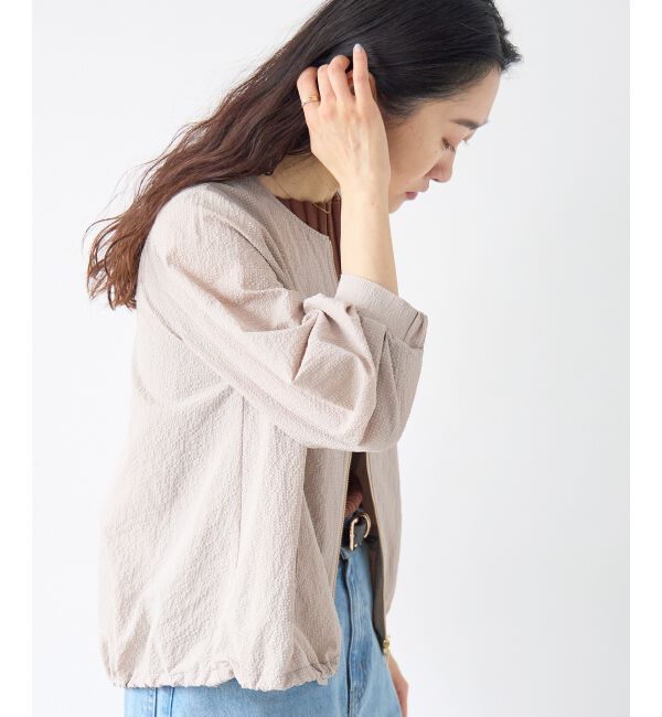  「カラミタンブラータックスリーブブルゾン」|ブルゾン・スタジャン|