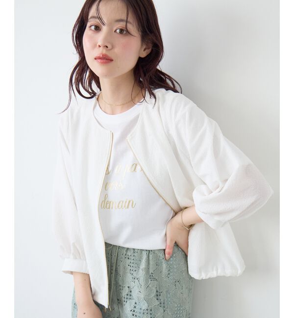  「カラミタンブラータックスリーブブルゾン」|ブルゾン・スタジャン|