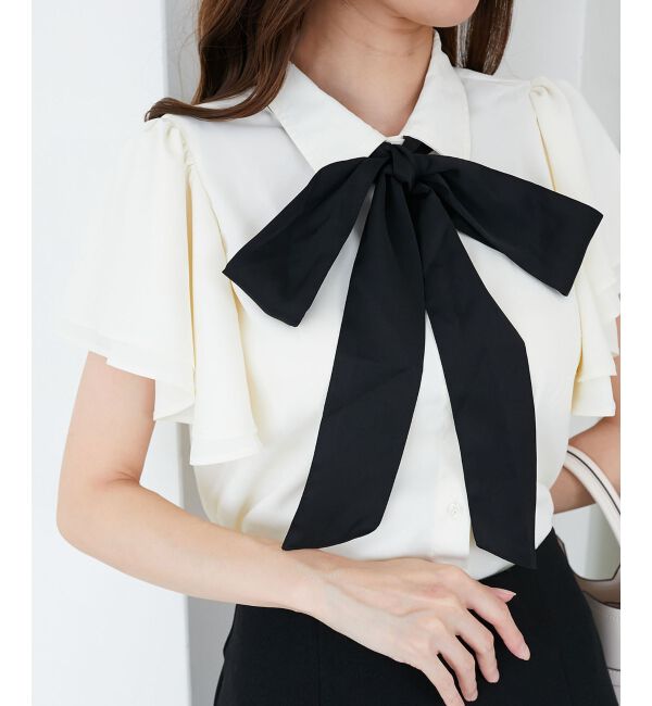  「2wayフリルスリーブブラウス」|シャツ・ブラウス|