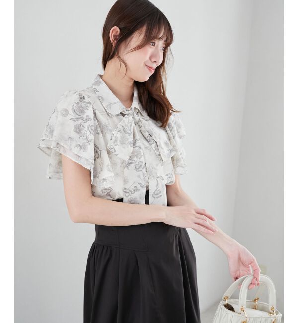  「2wayフリルスリーブブラウス」|シャツ・ブラウス|