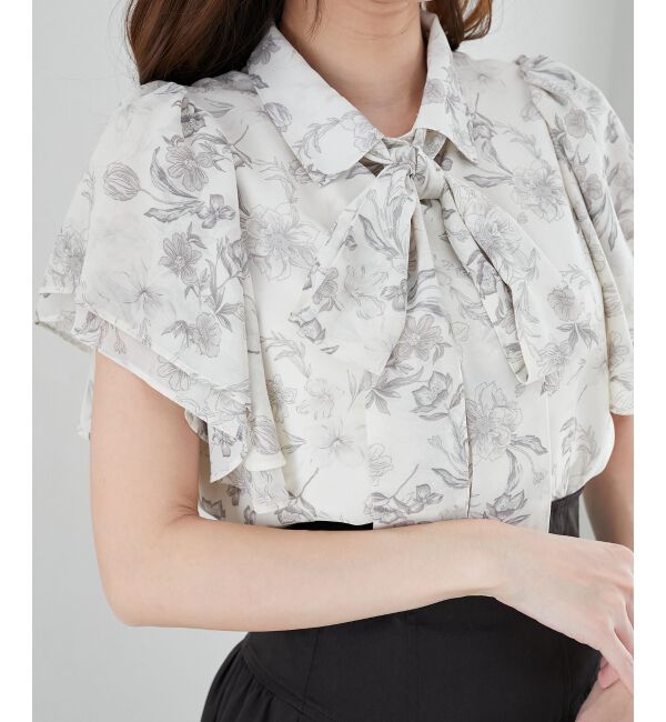  「2wayフリルスリーブブラウス」|シャツ・ブラウス|