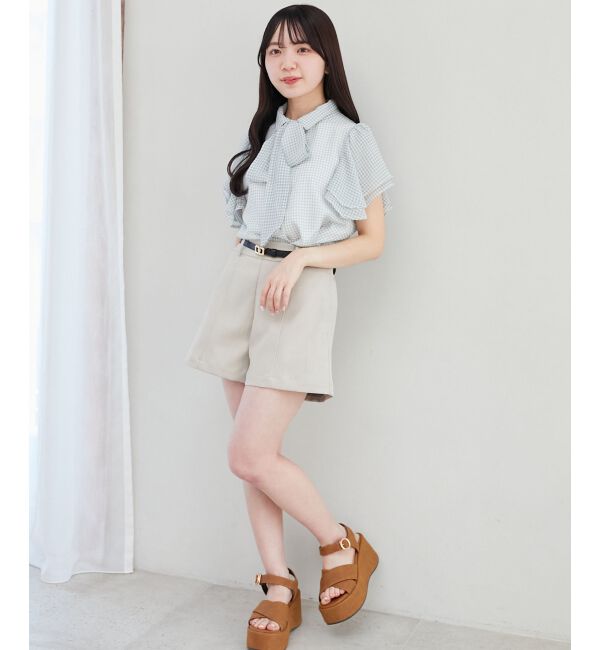  「2wayフリルスリーブブラウス」|シャツ・ブラウス|