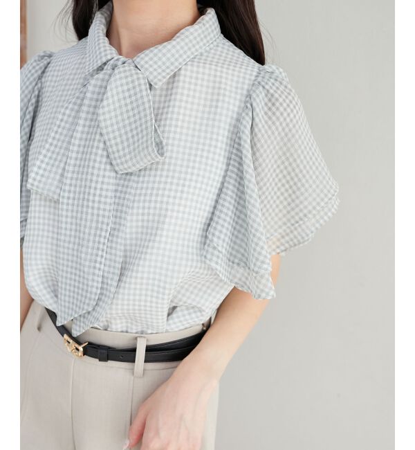  「2wayフリルスリーブブラウス」|シャツ・ブラウス|