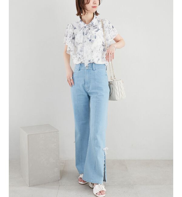  「2wayフリルスリーブブラウス」|シャツ・ブラウス|