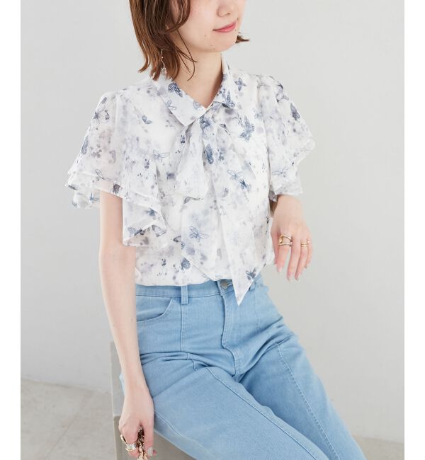  「2wayフリルスリーブブラウス」|シャツ・ブラウス|