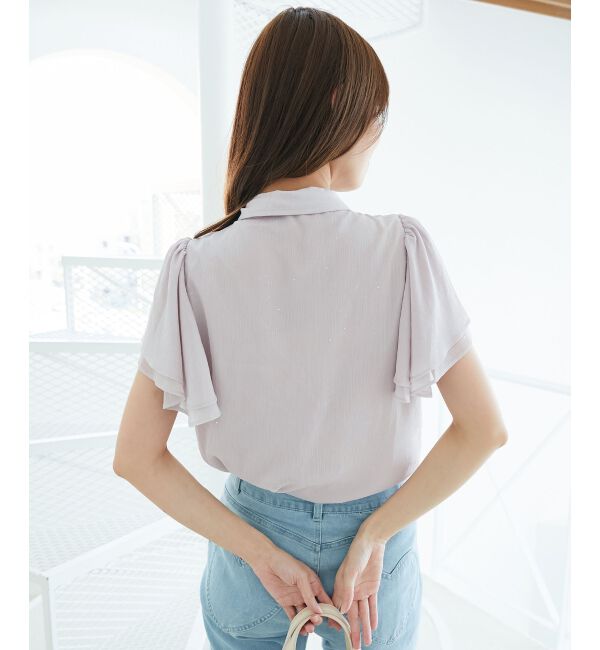  「2wayフリルスリーブブラウス」|シャツ・ブラウス|