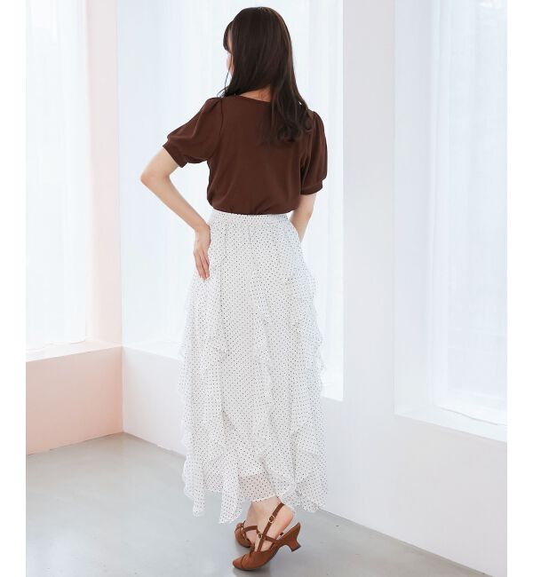  「エアリードロップラッフルスカート」|スカート|