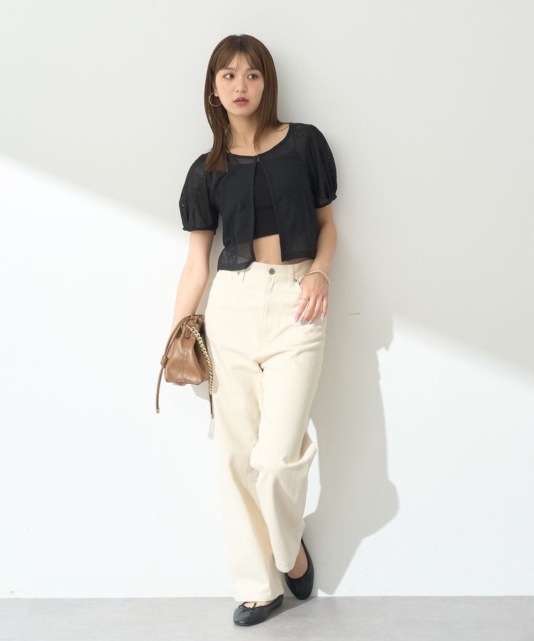 earth music&ecology「アシメショルダーショートキャミソール」|インナー|