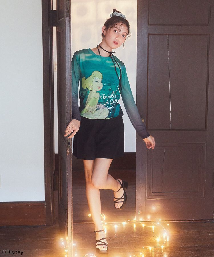 earth music&ecology「Tinker Bell/グラフィックシアープルオーバー」|Tシャツ・カットソー|