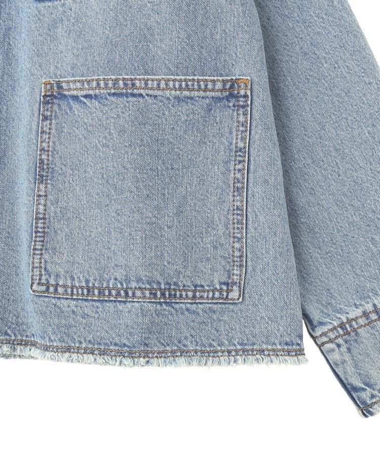 earth music&ecology「デニムノーカラーカバーオール」|テーラードジャケット|