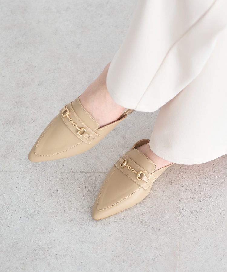 earth music&ecology「ビットミュール」|サンダル|Beige